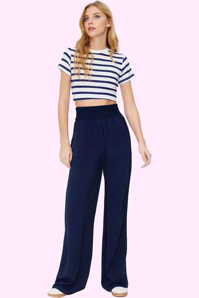 PayBuy Women's Fashion Wide Leg Aerobin Woven Pants Relaxed Fit Daily Use Summer