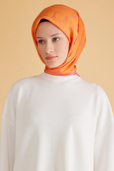 Belli Eșarfă Fresh Pure 7-29 Orange Mixed Pattern 49999