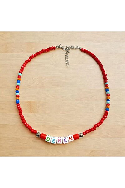 LeylanTakı Leylan Takı Çocuk Kırmızı İsimli Kolye