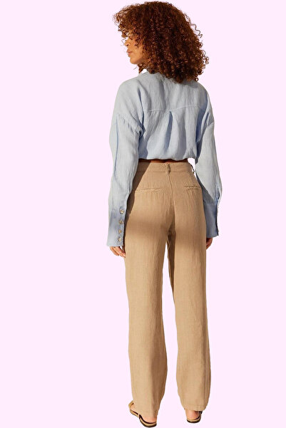 PayBuy Women's Fashion High Waist Wide Leg Linen Pants Casual Chic Weekend Summer