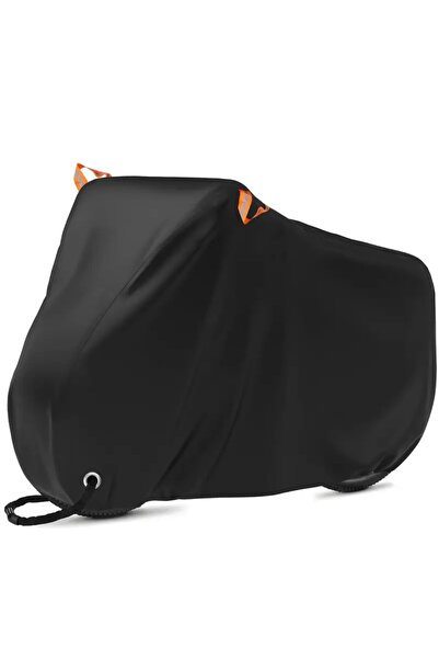 WestCover Bisiklet koruma brandasi siyah renk turuncu reflektörlü kilit uyumlu