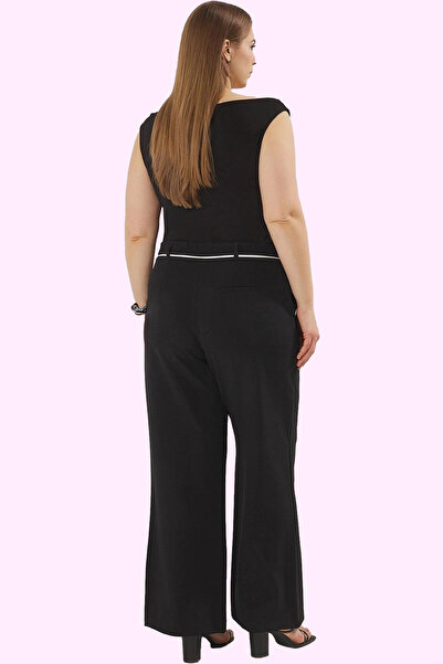 PayBuy Women's Fashion Straight Fit Plus Size Woven Pants High Waist Pipe Leg Pigeon Casual Use