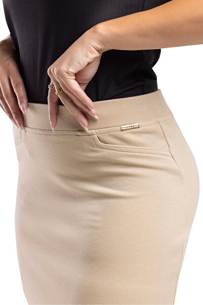 SUGA Long sand skirt