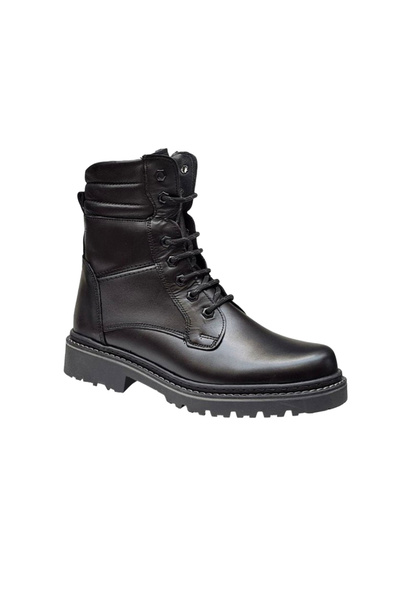 Ciucaleti Men's casual boots made of genuine leather, fur lined, winter model, Army Force GKR55