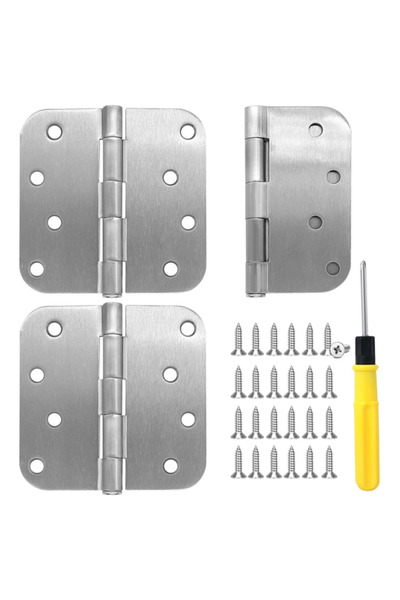 OEM Balamale pliabile din nichel închis periat, 3 bucăți de 10 cm cu 24 de șu...