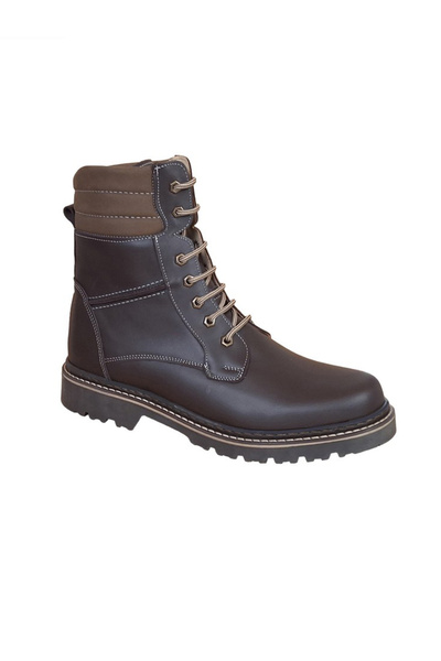Ciucaleti Men's casual boots made of genuine leather, fur lined, winter model, Army Force GKR55