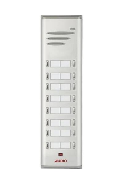 AUDİO 004849 E16 Çift Butonlu Zil Panel 16'lı Basic Serisi
