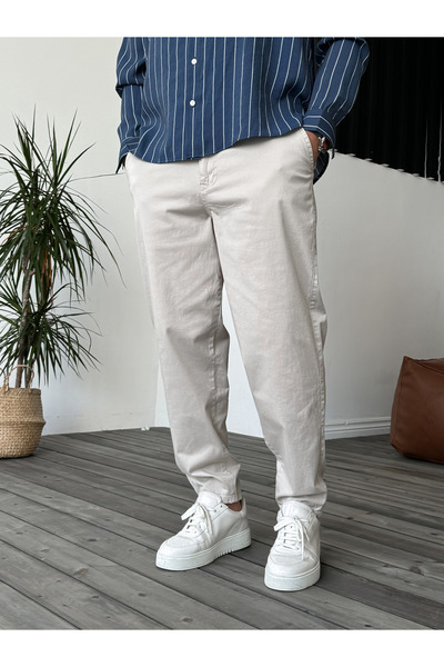 XPUPPETWEAR Stone Lycra Basic Chino Boyfriend