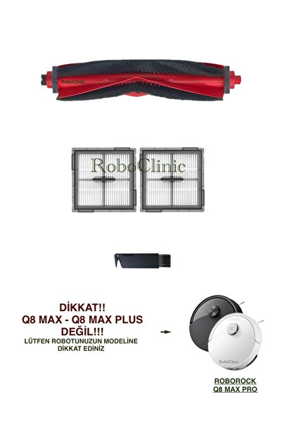 Roboclinic روبروك Q8 ماكس برو (موديل 2025!!) فرشاة رئيسية بديلة متوافقة مع ال...
