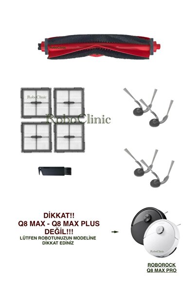 Roboclinic Roborock Q8 Max Pro (Model 2025!!) Perie de schimb compatibilă cu ...