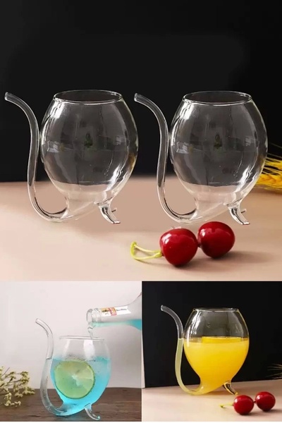 DORRY HOME 4-Piece Retro Straw Style Cup Flute Decor Cold Hot Soft Drink Cocktail