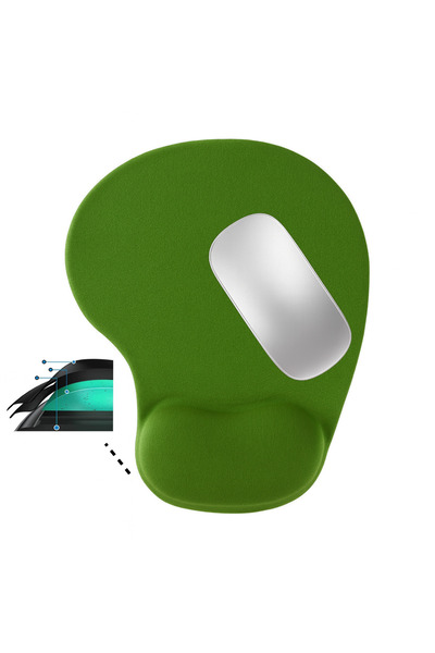 Boldy Silicone Gel Mouse Pad with Wrist Support - Non-Slip Mouse Pad - Gel Mousepad - Silicone Mouse Pad Gel