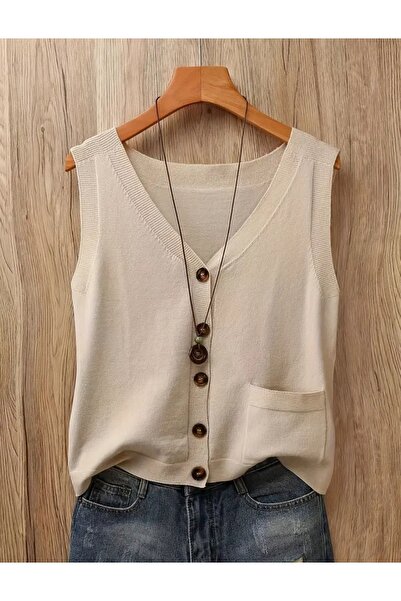 Butik Örme Yazlık Yelek