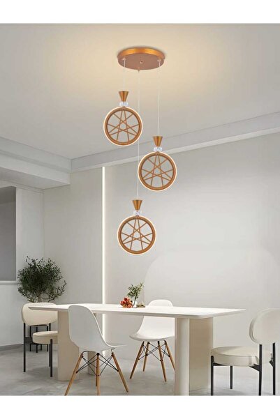 best power Modern LED 3 Lamps Chandelier 6629-3 – 3 Lighting Modes, 24W, Adjustable Length up to 150 cm