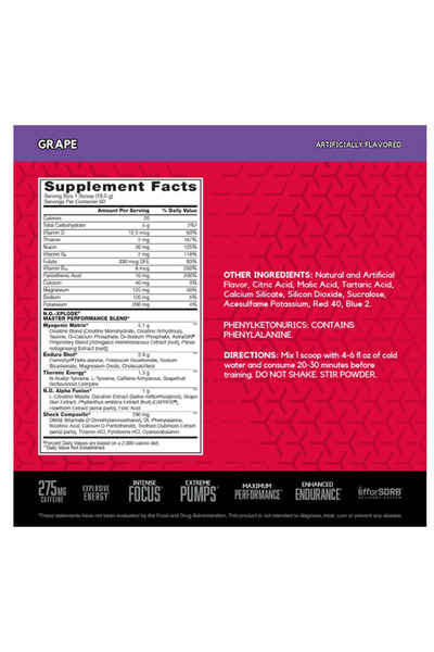 BSN , N.O.-Xplode®, Legendary Pre-Workout, (1.11 kg) 60 Servis.Abd Menşei.Avrupa Değildir.