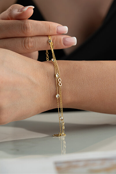 Silvano Jewelry 925 Ayar Gümüş Sonsuzluk Bileklik