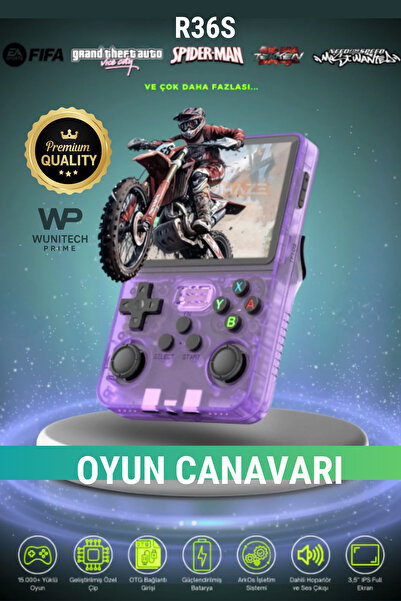WUNİT R36s Oyun Konsolu Güncel El Atarisi 20.000 Oyun Hd Ekran Retro Oyunlar