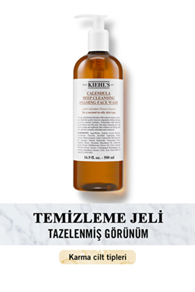 Kiehl's Calendula Kadife Çiçeği Özüyle Yatıştıran Arındırıcı Temizleme Jeli 5...