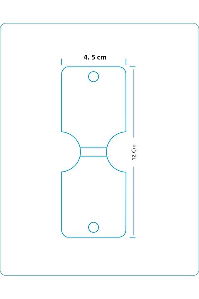 Protec Matbaa Bagel Buckle Card White 100 Pieces