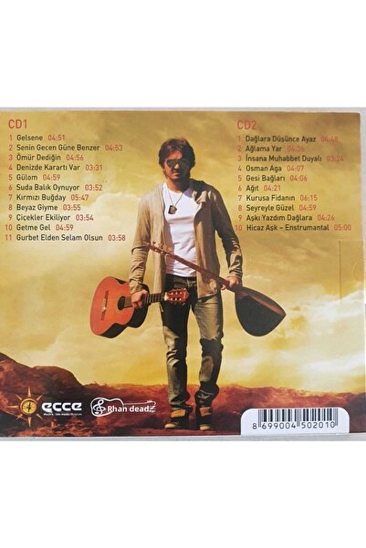 Ecce Müzik Cd - Orhan Ölmez - Türkü - 2 Cd