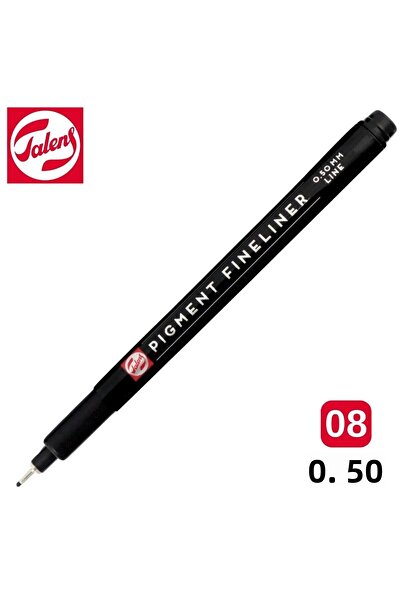 Talens Pigment Fineliner Technical Drawing Pen Black 08 (0.50mm) /