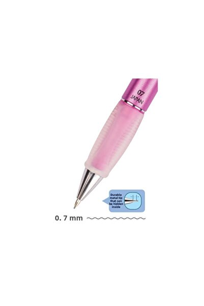 Serve Deep Mechanical Tip Pencil 0.7 mm Metallic Princess Pink