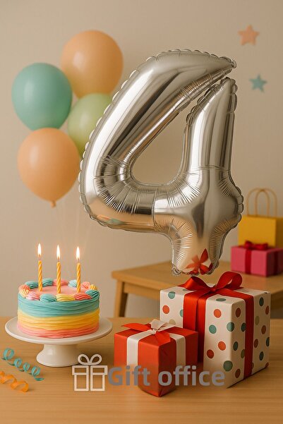 hediyeofisi 100 سم فضي رمادي حجم كبير احباط 0 عدد بالون 40inc