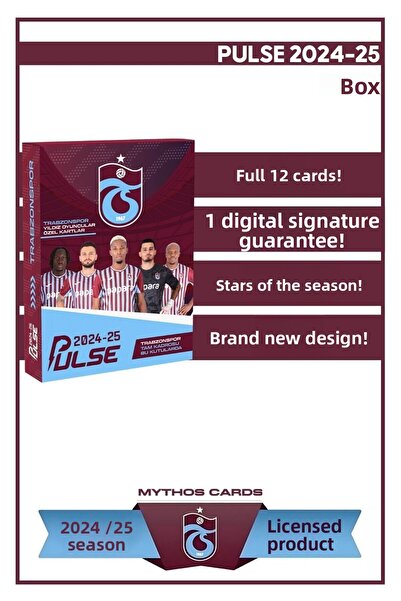 Trabzonspor Pulse Footballer Cards 2024/25 - Pack