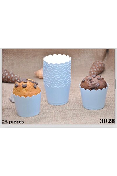 MFM 25 bucăți Blue Macaron Muffin Cake Mold