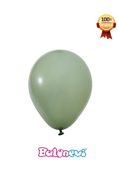 BalonEvi 100 قطعة بالونات مطبوعة باللون الأخضر مقاس 12 بوصة