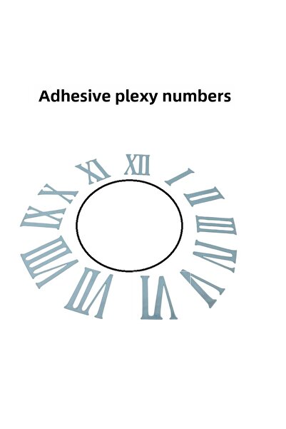 EXİZ TİCARET Numere Roma din plexiglas, ceas de perete Roma ramlas 3,5 cm Num...