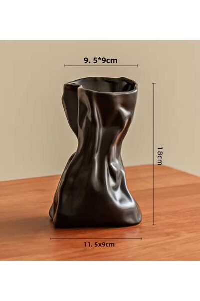 rakaymu Μαύρο βάζο σε σκανδιναβικό στυλ