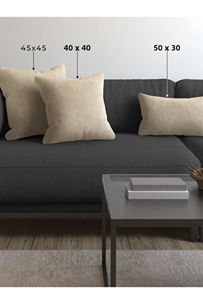 Demor Home Pernă Soft Series Moon Stone Beige, husă de pernă