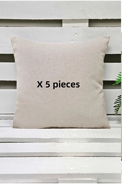 Belomia Home Collection Калъф за възглавница крем 40x40 см 5 броя