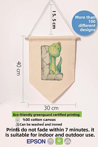 Postifull Kids Room Decor, Wall Ornament, Wooden Baby Room Decor, Canvas Pennant, Safari and Animal Letter L