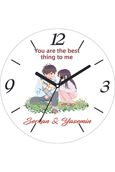 ART HEDİYE 14 februarie Cel mai frumos ceas de perete din sticlă reală cu bombeli pentru iubit