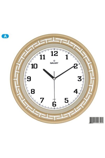 Galaxy Evin Park 82-a Стенен часовник Златен