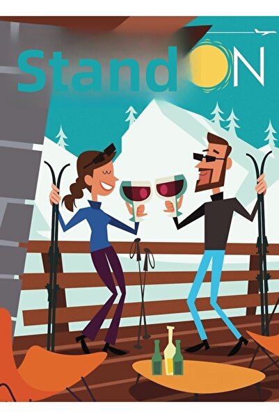 Universal St Anton Retroski Πίνακας Αφίσας Ξύλινη Διακοσμητική Αφίσα