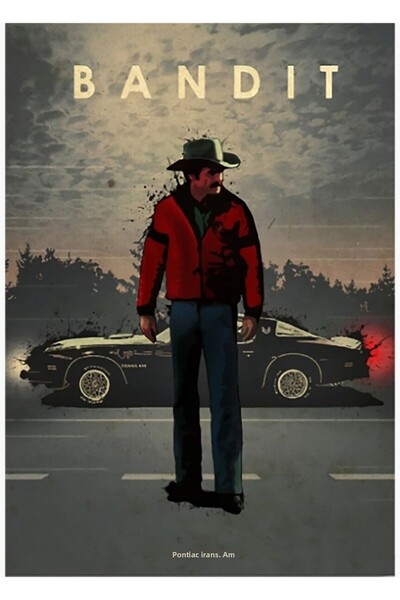 Universal Haydut - Poster decorativ din lemn, pictat, cu Pontiac Firebird Tra...