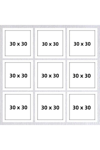 AS TİCARET Nine 30x30 Frame (No Poster) - Bos1025