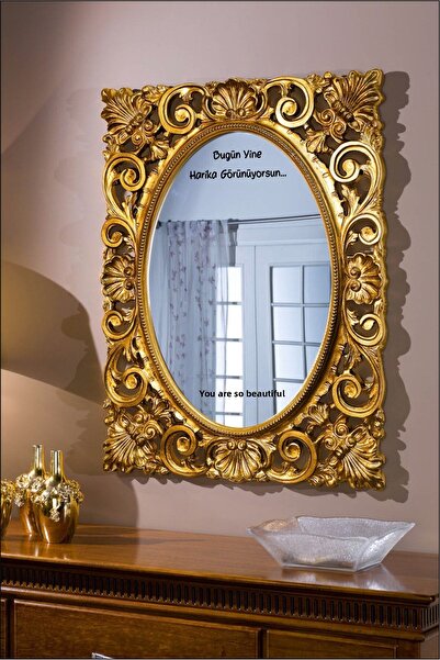 efekt reklam أنت تبدو رائعة مرة أخرى، أنت جميلة جدًا في غرفة النوم، مجموعة ملصقات خزانة مرآة رومانسية للعشاق