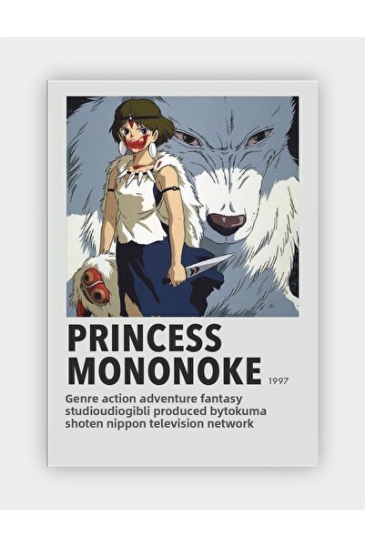 fırsatlar diyarı Card de informații despre anime-ul prințesa Mononoke Poster ...