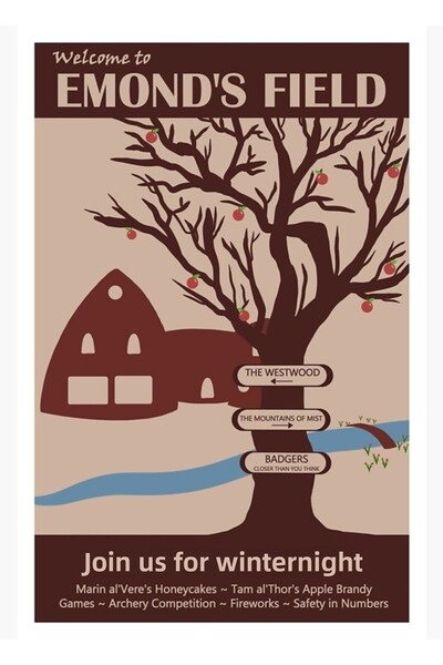 Universal Poster decorativ din lemn Emond's Field Tablo