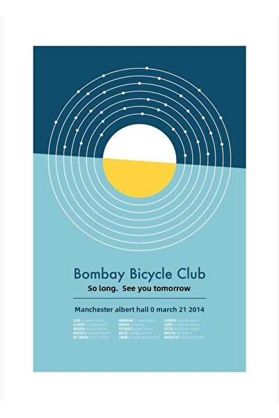 Universal Tablou decorativ cu poster din lemn pentru turul clubului de ciclis...