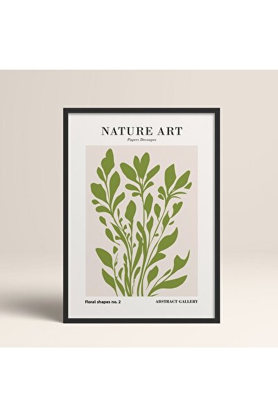 HOMEPACK Black Wooden Framed Painting Framed Poster Artistic Modern Wall Deco...