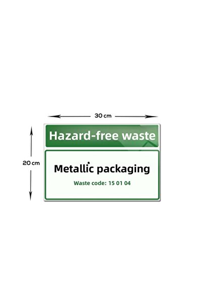 Decorita Pictură pe sticlă |   Semn din sticlă pentru deșeuri fără pericol | ...