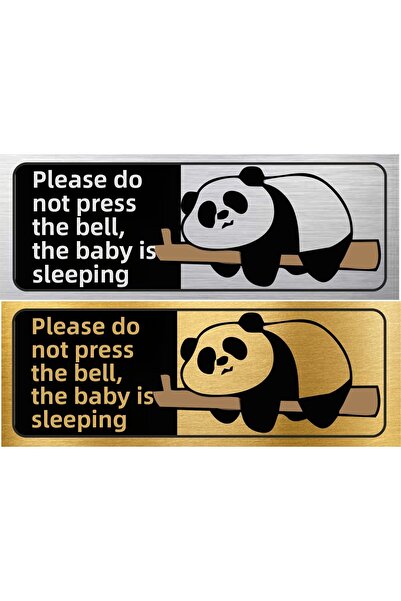 sıradışıhediyem ΠΑΡΑΚΑΛΩ μην χτυπάτε το κουδούνι. Το μωρό κοιμάται. Μεταλλική...