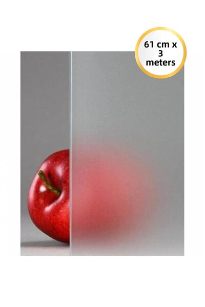 Azra Reklam 61X300 cm Glass Sanding Foil & Frosted Glass Film - for Office and Home