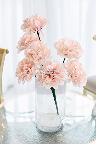 Yapay Çiçek Deposu Floare artificială 7 ramuri Buchet Eco Crizantemă 30 cm Somon