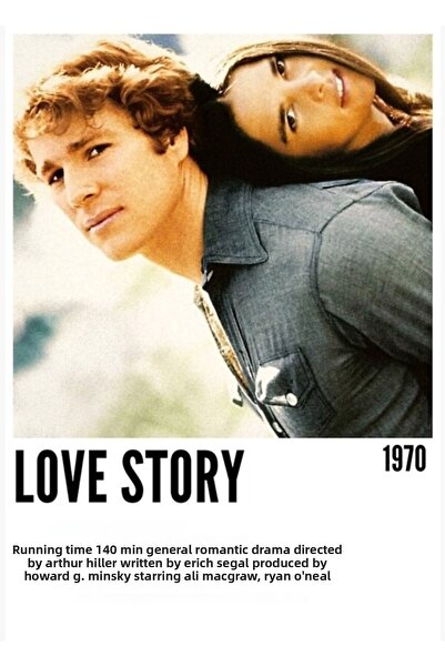 Universal Povestea Iubirii (1970) Poster decorativ din lemn pictat